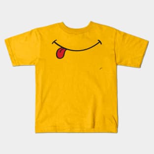 Smile w/ Tongue (for Face Mask) Kids T-Shirt